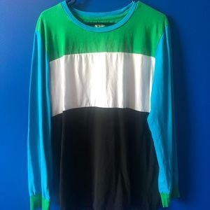 Color Block Long Sleeve Arizona Jean Co. Shirt